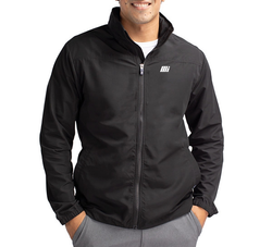 Image of Cutter & Buck Men's Black Charter Full-Zip Jacket