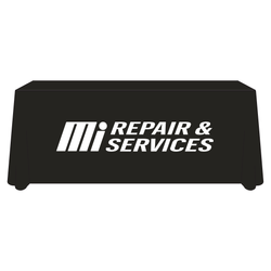 Image of Black 6' Repair & Services Table Cover