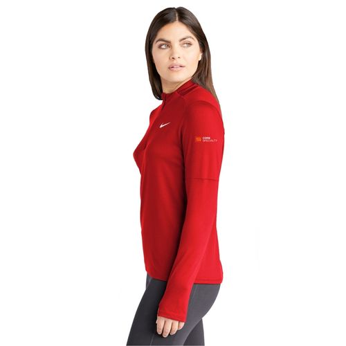 Nike Ladies' Red Half Zip Pullover image thumbnail