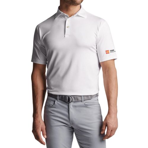 Peter Millar Men's White Performance Polo image thumbnail