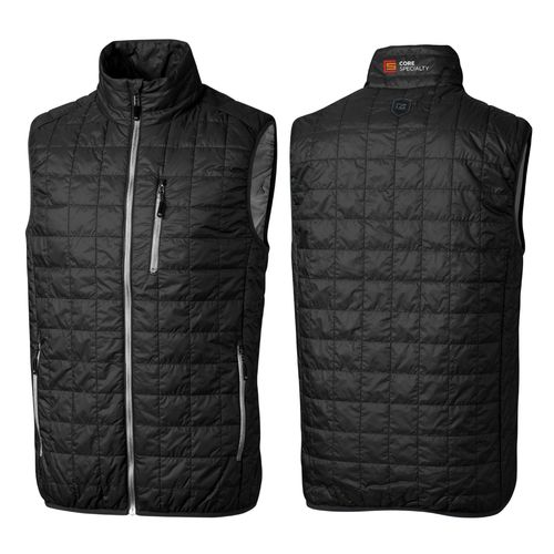 Cutter & Buck Men's Black Puffer Vest image thumbnail