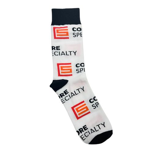 White Mid Calf Dress Socks image thumbnail