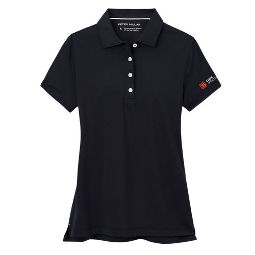 Peter Millar Ladies' Black Performance Polo image thumbnail