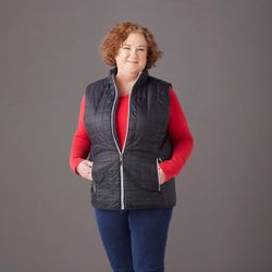 Image of Cutter & Buck Ladies' Black Puffer Vest