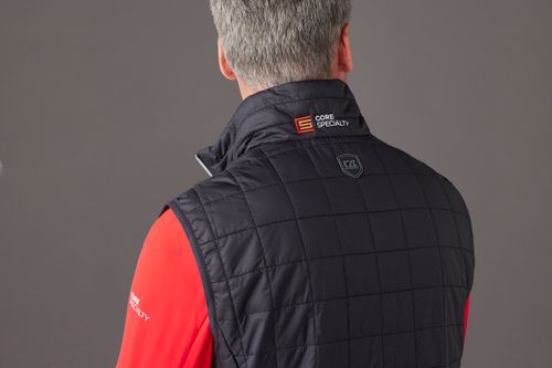 Cutter & Buck Men's Black Puffer Vest image thumbnail