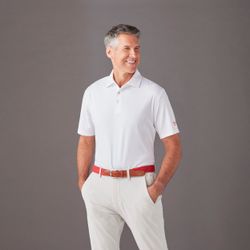 Image of Peter Millar Men's White Performance Polo