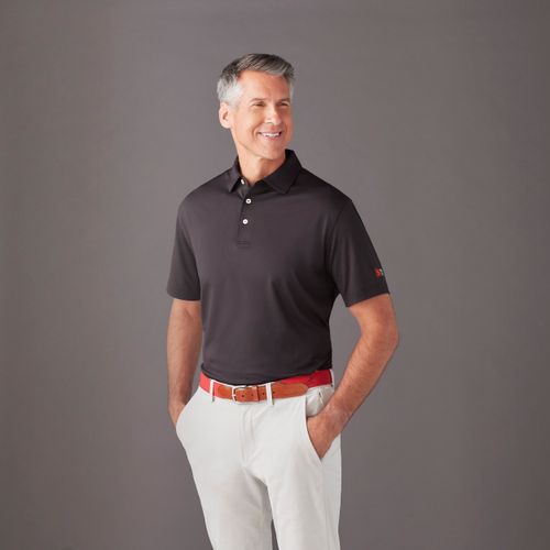 Peter Millar Men's Black Performance Polo image thumbnail