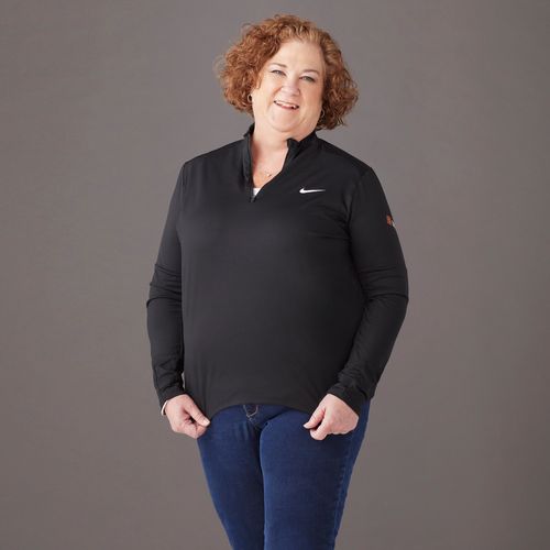 Nike Ladies' Black Half Zip Pullover image thumbnail