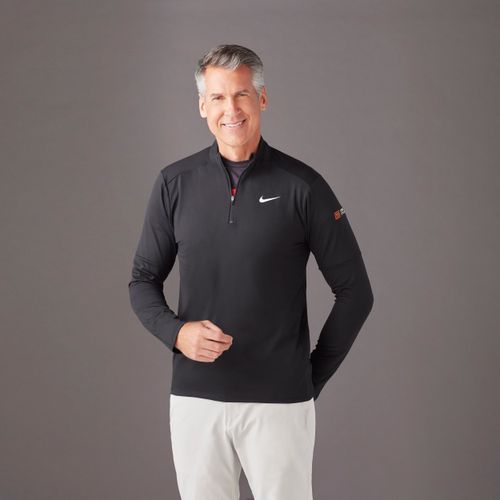Nike Men's Black Half Zip Pullover image thumbnail