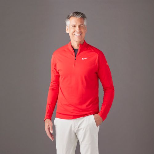 Nike Men's Red Half Zip Pullover image thumbnail