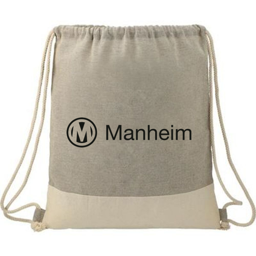 Split Recycled Cotton Drawstring Bag image thumbnail