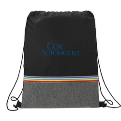 Image of Rainbow RPET Drawstring Bag