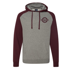 Image of RAGLAN HOODED PULLOVER SWEATSHIRT