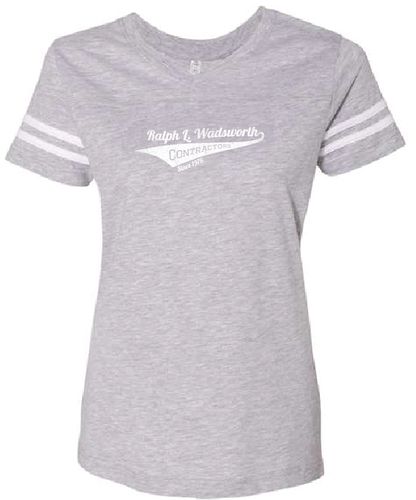 WOMENS FOOTBALL V-NECK TEE image thumbnail