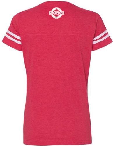 WOMENS FOOTBALL V-NECK TEE image thumbnail