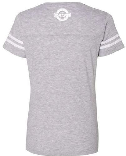 WOMENS FOOTBALL V-NECK TEE image thumbnail