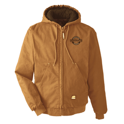 Image of BERNE MEN'S HIGHLAND WASHED COTTON DUCK HOODED JACKET