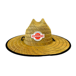 Image of Lined Straw Hat