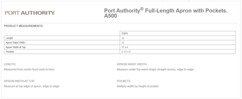 Apron - Full-Length Apron with Pockets (INV) image thumbnail