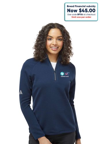 Pullover - Ladies'  Adidas 1/4-Zip Pullover (ODL) image thumbnail