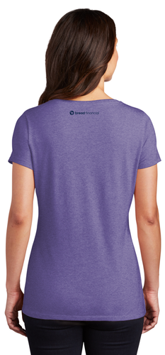 T-Shirt - Ladies' Purple B-Coin V-Neck (INV) image thumbnail