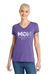 Image of T-Shirt- Women's Purple Perfect Tri V-Neck (INV)