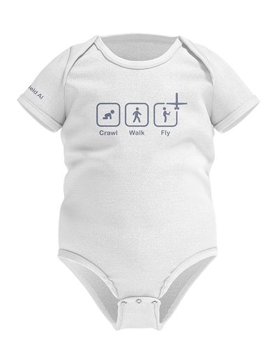 Infant Onesie - "Crawl, Walk, Fly" image thumbnail