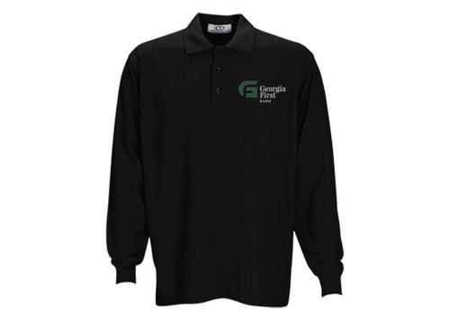 Long Sleeve Soft-Blend Double-Tuck Pique Polo image thumbnail