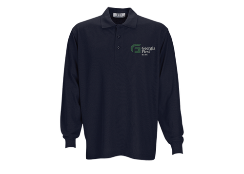 Long Sleeve Soft-Blend Double-Tuck Pique Polo image thumbnail
