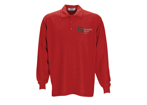 Long Sleeve Soft-Blend Double-Tuck Pique Polo image thumbnail