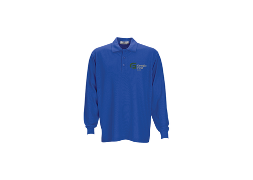 Long Sleeve Soft-Blend Double-Tuck Pique Polo image thumbnail