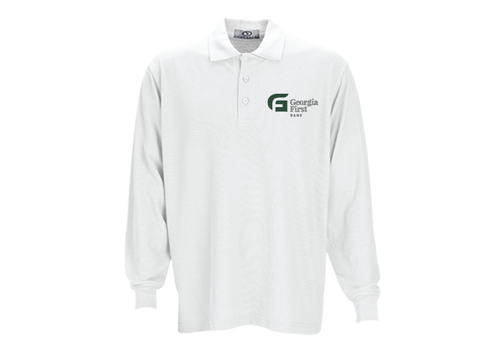 Long Sleeve Soft-Blend Double-Tuck Pique Polo image thumbnail