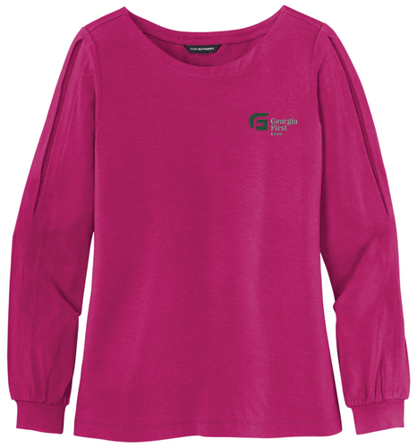 Port Authority ® Ladies Luxe Knit Jewel Neck Top image thumbnail
