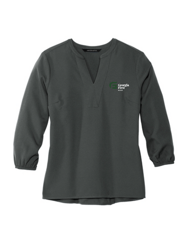Mercer+Mettle™ Women's Stretch Crepe 3/4-Sleeve Blouse image thumbnail
