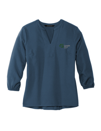 Mercer+Mettle™ Women's Stretch Crepe 3/4-Sleeve Blouse image thumbnail