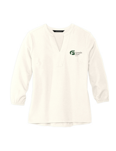 Mercer+Mettle™ Women's Stretch Crepe 3/4-Sleeve Blouse image thumbnail