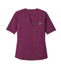 Image of Port Authority ® Ladies Stretch Heather Open Neck Top