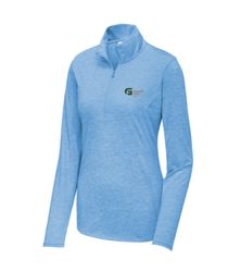Image of Sport-Tek ® Ladies PosiCharge ® Tri-Blend Wicking 1/4-Zip Pullover