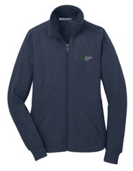 Image of Port Authority® Ladies Slub Fleece Full-Zip Jacket