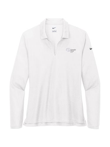 Nike Ladies Dri-FIT Micro Pique 2.0 Long Sleeve Polo image thumbnail
