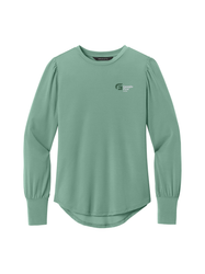 Image of Mercer+Mettle® Women’s Stretch Jersey Long Sleeve Blouson Top