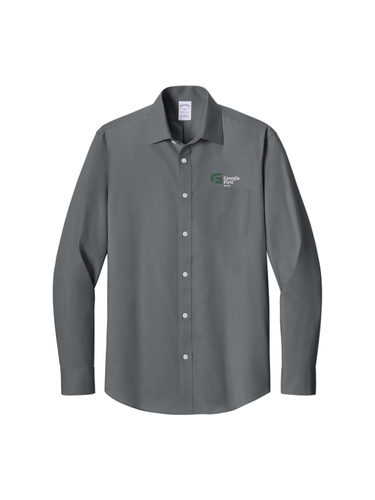 Brooks Brothers® Wrinkle-Free Stretch Pinpoint Spread Collar Shirt image thumbnail