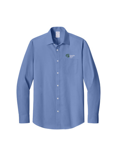 Brooks Brothers® Wrinkle-Free Stretch Pinpoint Spread Collar Shirt image thumbnail