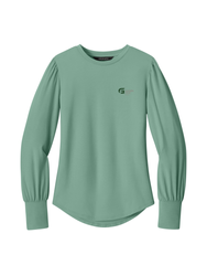 Image of Mercer+Mettle® Women’s Stretch Jersey Long Sleeve Blouson Top