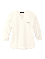 Image of Mercer+Mettle® Women's Stretch Crepe 3/4-Sleeve Blouse