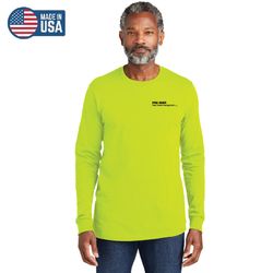 Image of Volunteer Knitwear All-American Long Sleeve Tee - Safety Green
