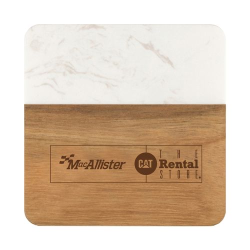 Acacia & Slate Square Coaster Gift image thumbnail