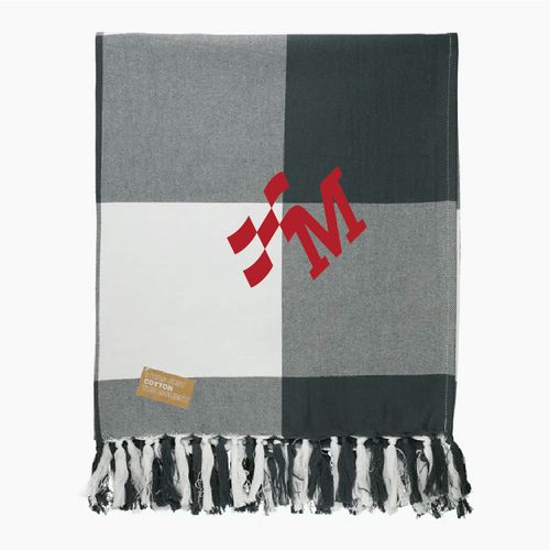 Field & Co. 100% Organic Cotton Check Throw Blanket image thumbnail