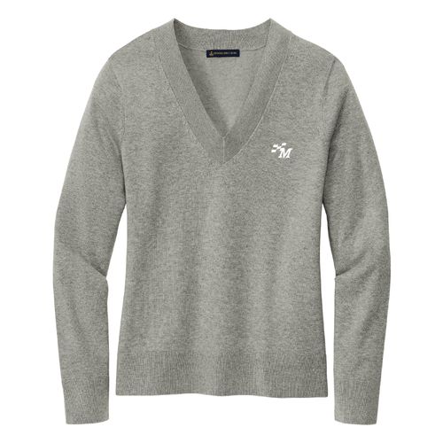 Brooks Brothers Women's Cotton Strech V-Neck Sweater image thumbnail