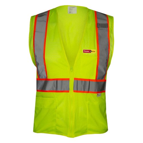 Hi-Vis Economy Safety Vest with Contrasting Hi-Vis image thumbnail